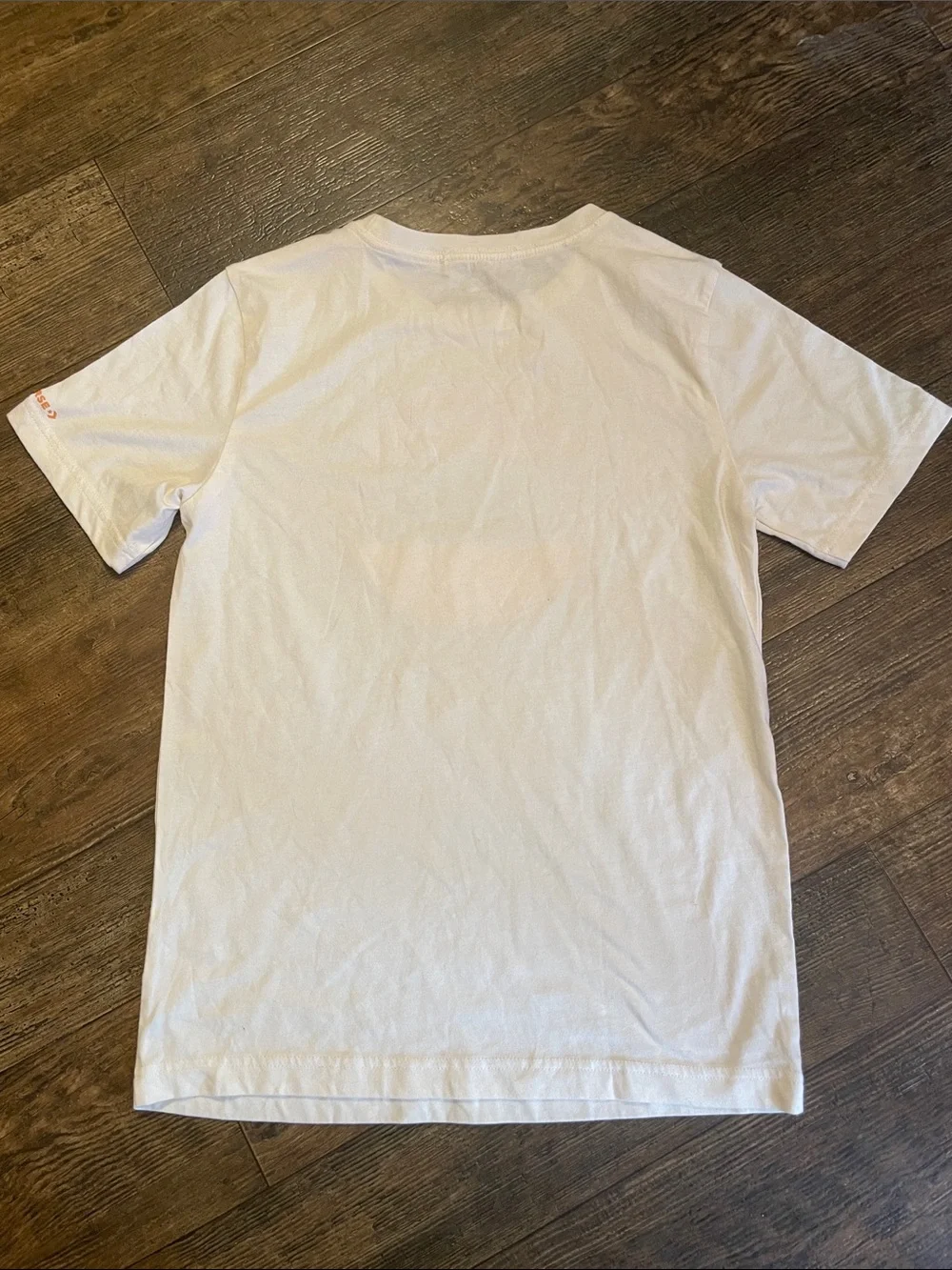 Converse Chuck Taylor Kids Unisex Beige Retro All Star Logo Short Sleeve Tee